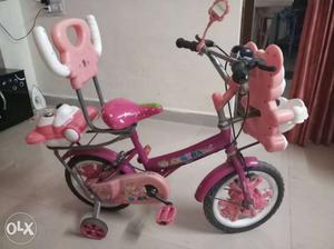 Toddler's Pink Training Bike