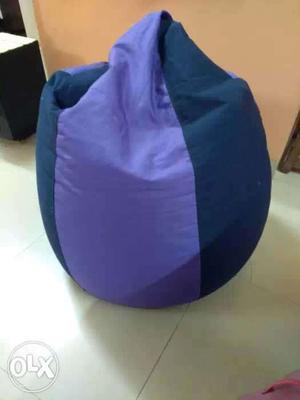 Xxl cloth bean bag with filled beans
