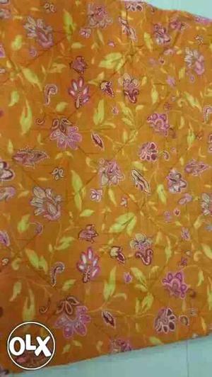 Yellow And Pink Floral quilt