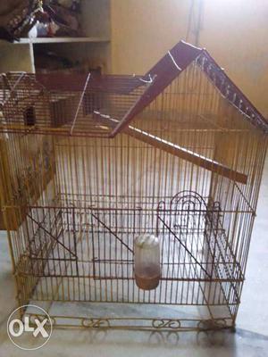 Birds cage with breeding box in very gud