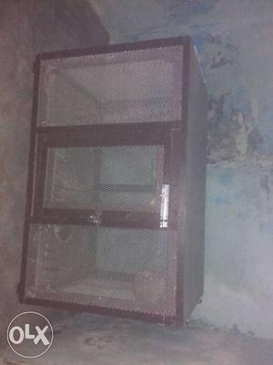 Brown Wooden 3-layer Breeding Cage