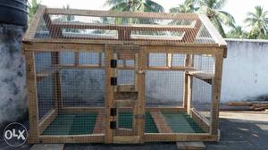 Brown Wooden all birds Cage