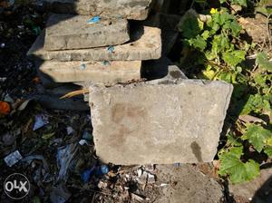 Gray Concrete Stone Fragments