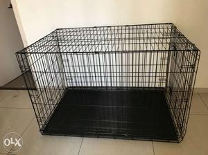Large dog cage.
