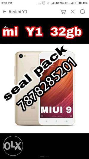 Mi y1 32gb gold color seal pack