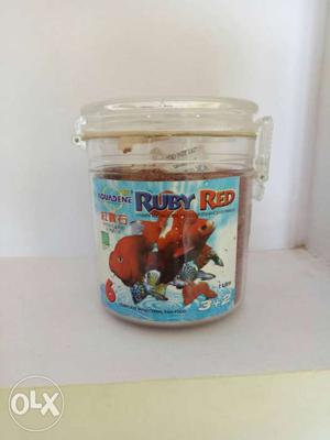 Ruby Red Fish Food 1 Litre Of Bottle