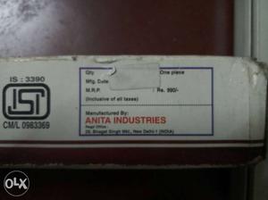 Anita Industries Labeled bp check instrument for sale 45
