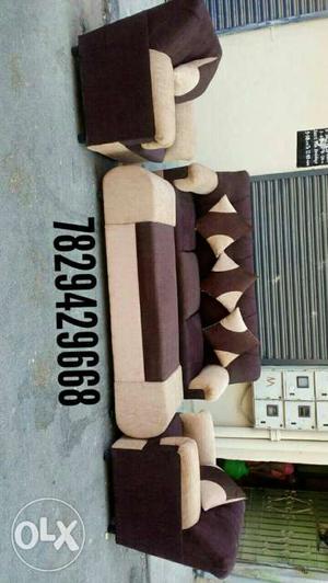 Awesome 3+1+1 brand new sofa factory out let high
