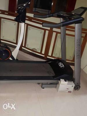 Black And Gray Kettler Treadmill