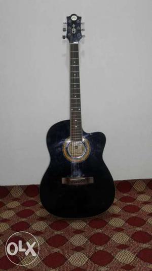 Black Guitar With attached tuner Mint condition