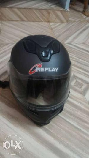 Black Replay Full-face Helmet