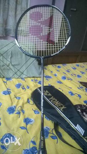 Black Yonex Badminton Racket