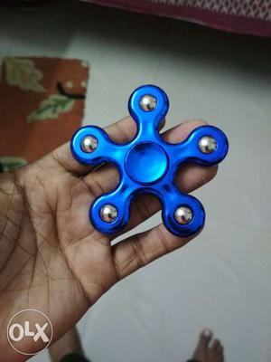 Blue 6-lobed Fidget Hand Spinner