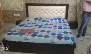 Blue, White, And Purple Circle Print Quilt Set