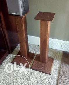 Bookshelf speaker stand, Teak wood polished