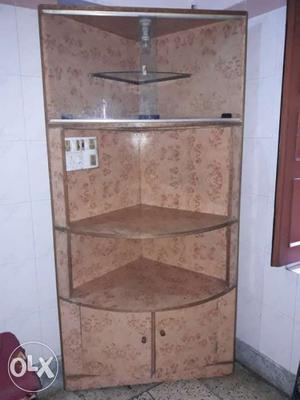 Brown 3-tier Corner Rack