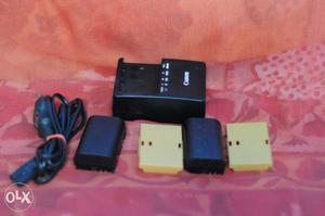 Canon mark 3 charger and 2 canon battery. Both r