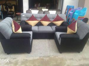 Comfortable brand new sofa set with pillows for  only