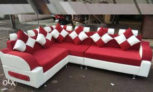 Fancy sofa L shape in cheap rate.