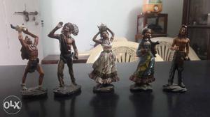 Five Native American Figures
