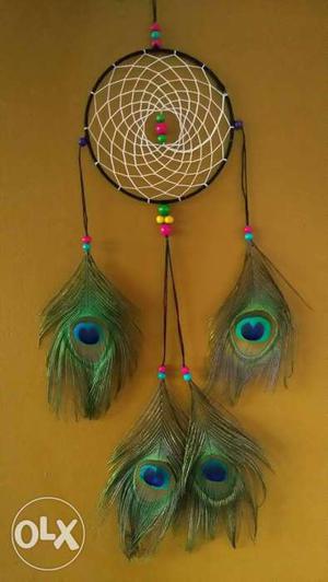 Gray And Green Dreamcatcher