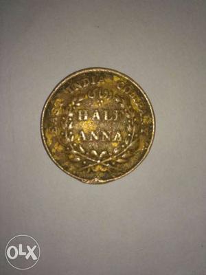  HALF ANNA COIN (EAST INDIA COMPANY) price