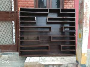 Heavy wooden display rack