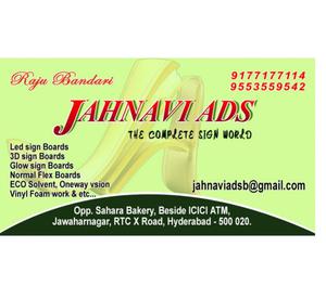 JAHNAVI ADS Hyderabad