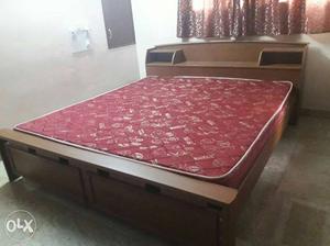 King size bed with kurl-on mattress...