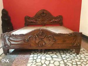King size box bed Sagwan wood