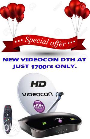 Offer Scheme-New Videocon Dth Connections at Just rs