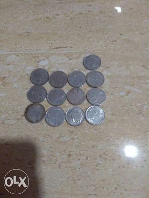 Old 25paise coins -total -13