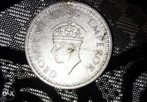 Old coins  pure silver 1 rupees
