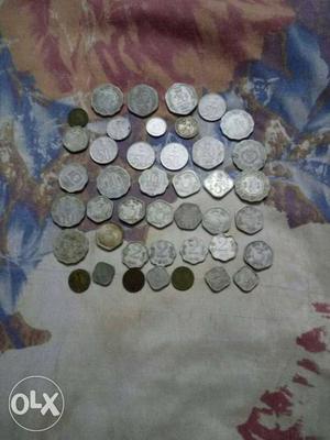 Old silver coins ₹/- each