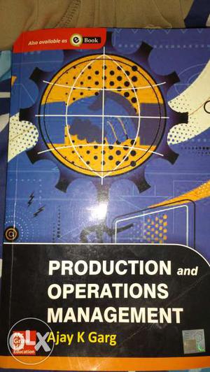 Production and operation management by Ajay k Garg
