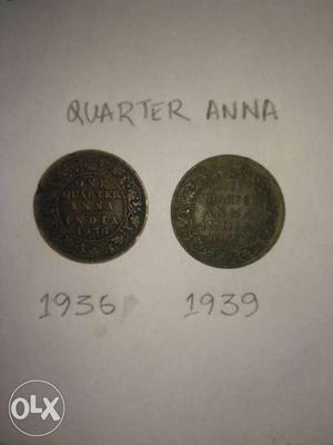 Quarter Anna Coins, price can be negotiated.