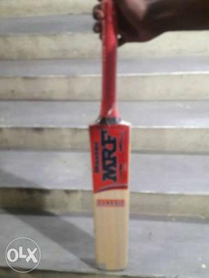 Red And Brown MRF Cricket Bat