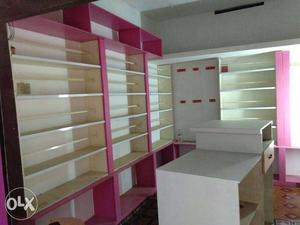 Shelfs and cash counter for sale
