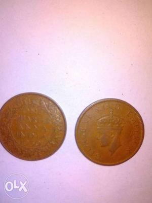 Two 1 Quarter Coins