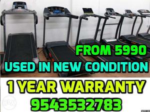 Used Treadmill 1 year warranty 10 Treadmills in demo