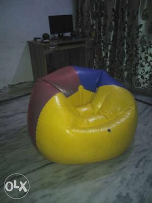 Yellow And Blue Inflatable Pool