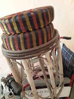 2 nos cane seater with cushions