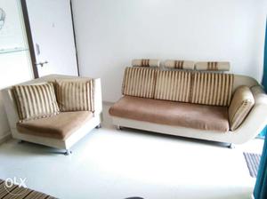 3+1 Cream colour comfortable sofa, good condition