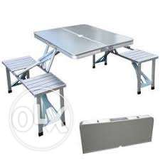 Aluminium picnic table brief case type new