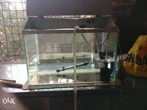 Beige Framed Fish Tank