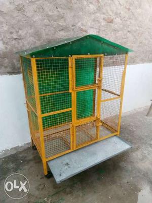 Bird cage, hight 3 ft, width 3 ft, depth 20 inch
