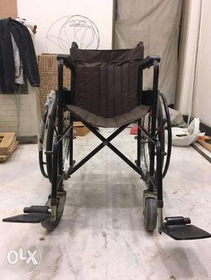 Black Foldable Wheelchair in mint condition