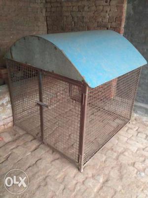 Brown And Blue Kennel