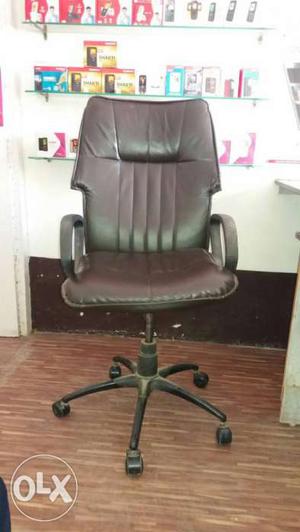 Brown Leather Office Chair