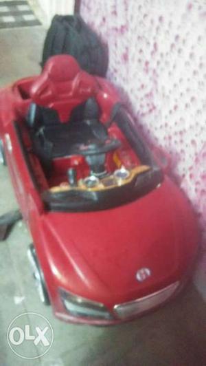 Children's Red Ride-on Car Toy
